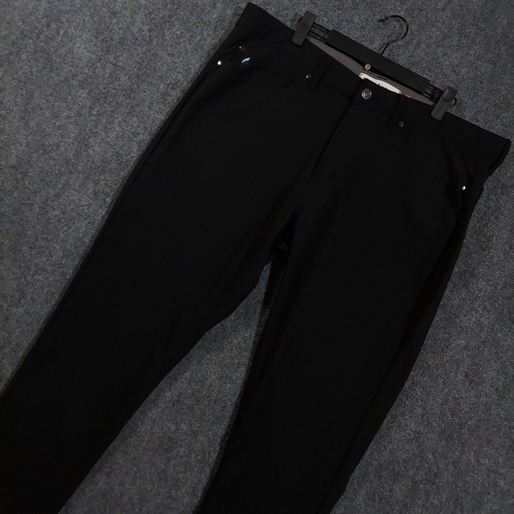 Tailor Vintage Pants Mens 38x32 Black LuxePerformance New Canaan Slim Chino